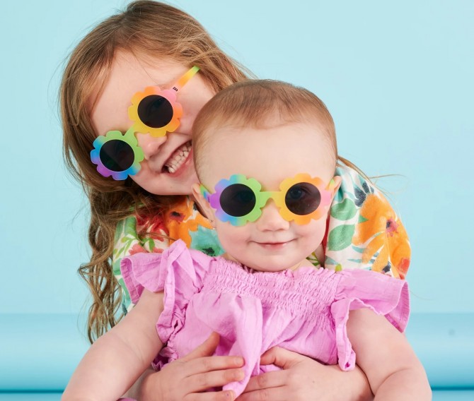 Okulary przeciwsłoneczne z filtrem dla dzieci UV400 Babiators Flower